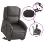 Sillón reclinable masaje eléctrico de pie cuero auténtico gris de , Sillones - Ref: Foro24-3204277, Precio: 448,34 €, Descuen...