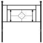 Cabecero de metal negro 100 cm de , Cabeceros y pies de cama - Ref: Foro24-374368, Precio: 28,23 €, Descuento: %