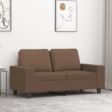 2 seater brown fabric sofa 120 cm by , Sofas - Ref: Foro24-359386, Price: 264,03 €, Discount: %