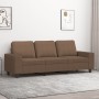 Sofá de 3 plazas de tela marrón 180 cm de , Sofás - Ref: Foro24-359402, Precio: 283,21 €, Descuento: %