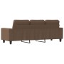 Sofá de 3 plazas de tela marrón 180 cm de , Sofás - Ref: Foro24-359402, Precio: 283,21 €, Descuento: %