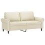 Sofá de 2 plazas de cuero sintético color crema 140 cm de , Sofás - Ref: Foro24-359505, Precio: 244,25 €, Descuento: %