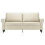 2-seater sofa in cream-colored synthetic leather 140 cm by , Sofas - Ref: Foro24-359505, Price: 222,06 €, Discount: %
