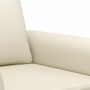 Sofá de 2 plazas de cuero sintético color crema 140 cm de , Sofás - Ref: Foro24-359505, Precio: 244,25 €, Descuento: %