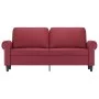 2-Sitzer-Sofa aus weinrotem Kunstleder, 140 cm von , Sofas - Ref: Foro24-359507, Preis: 224,31 €, Rabatt: %