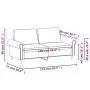 2-Sitzer-Sofa aus weinrotem Kunstleder, 140 cm von , Sofas - Ref: Foro24-359507, Preis: 224,31 €, Rabatt: %