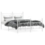 Estructura cama metal cabecero y pie de cama blanco 140x190 cm de , Camas y somieres - Ref: Foro24-374406, Precio: 103,75 €, ...