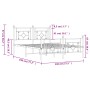 Estructura cama metal cabecero y pie de cama blanco 140x190 cm de , Camas y somieres - Ref: Foro24-374406, Precio: 103,75 €, ...