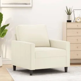 Cream velvet armchair 60 cm by , Sofas - Ref: Foro24-359187, Price: 174,66 €, Discount: %