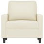 Sillón de terciopelo color crema 60 cm de , Sofás - Ref: Foro24-359187, Precio: 182,33 €, Descuento: %