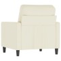 Sillón de terciopelo color crema 60 cm de , Sofás - Ref: Foro24-359187, Precio: 182,33 €, Descuento: %