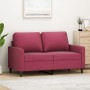 Sofá de 2 plazas de terciopelo rojo tinto 120 cm de , Sofás - Ref: Foro24-359193, Precio: 206,79 €, Descuento: %