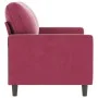 Sofá de 2 plazas de terciopelo rojo tinto 120 cm de , Sofás - Ref: Foro24-359193, Precio: 200,57 €, Descuento: %