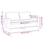 Sofá de 2 plazas de terciopelo rojo tinto 120 cm de , Sofás - Ref: Foro24-359193, Precio: 206,79 €, Descuento: %