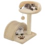 Rascador para gatos con poste de sisal 40 cm beige y marrón de vidaXL, Mobiliario para gatos - Ref: Foro24-170544, Precio: 36...