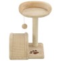 Rascador para gatos con poste de sisal 40 cm beige y marrón de vidaXL, Mobiliario para gatos - Ref: Foro24-170544, Precio: 36...