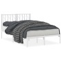 Estructura de cama de metal con cabecero blanca 120x200 cm de , Camas y somieres - Ref: Foro24-374484, Precio: 87,91 €, Descu...