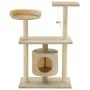 Rascador para gatos con postes rascadores de sisal 95 cm beige de vidaXL, Mobiliario para gatos - Ref: Foro24-170514, Precio:...