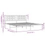 Estructura de cama de metal con cabecero blanco 180x200 cm de , Camas y somieres - Ref: Foro24-374490, Precio: 106,24 €, Desc...