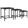 Mesas de centro apilables 3 piezas madera de ingeniería negro de , Mesas de centro - Ref: Foro24-838933, Precio: 41,30 €, Des...