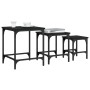 Mesas de centro apilables 3 piezas madera de ingeniería negro de , Mesas de centro - Ref: Foro24-838933, Precio: 41,30 €, Des...
