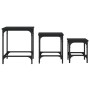 Mesas de centro apilables 3 piezas madera de ingeniería negro de , Mesas de centro - Ref: Foro24-838933, Precio: 41,30 €, Des...