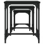 Mesas de centro apilables 3 piezas madera de ingeniería negro de , Mesas de centro - Ref: Foro24-838933, Precio: 41,30 €, Des...