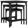 Mesas de centro apilables 3 piezas madera de ingeniería negro de , Mesas de centro - Ref: Foro24-838933, Precio: 41,30 €, Des...