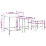 Mesas de centro apilables 3 piezas madera de ingeniería negro de , Mesas de centro - Ref: Foro24-838933, Precio: 41,30 €, Des...