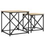 Mesas de centro apilables 2 pzas madera ingeniería roble Sonoma de , Mesas de centro - Ref: Foro24-838944, Precio: 53,35 €, D...
