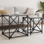Mesas de centro apilables 2 pzas madera ingeniería gris Sonoma de , Mesas de centro - Ref: Foro24-838946, Precio: 55,02 €, De...