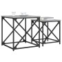 Mesas de centro apilables 2 pzas madera ingeniería gris Sonoma de , Mesas de centro - Ref: Foro24-838946, Precio: 55,02 €, De...