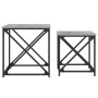 Mesas de centro apilables 2 pzas madera ingeniería gris Sonoma de , Mesas de centro - Ref: Foro24-838946, Precio: 55,02 €, De...