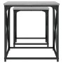 Mesas de centro apilables 2 pzas madera ingeniería gris Sonoma de , Mesas de centro - Ref: Foro24-838946, Precio: 55,02 €, De...