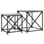 Mesas de centro apilables 2 pzas madera ingeniería gris Sonoma de , Mesas de centro - Ref: Foro24-838946, Precio: 55,02 €, De...