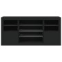 Aparador con luces LED negro 142,5x37x67 cm de , Aparadores - Ref: Foro24-3209087, Precio: 190,61 €, Descuento: %