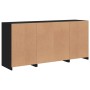Aparador con luces LED negro 142,5x37x67 cm de , Aparadores - Ref: Foro24-3209087, Precio: 190,61 €, Descuento: %
