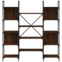 Estantería de madera ingeniería roble ahumado 155,5x24x166,5 cm de , Librerías y estanterías - Ref: Foro24-838862, Precio: 10...