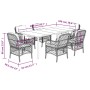 Set comedor de jardín 7 pzas con cojines ratán sintético beige en Conjuntos de jardín | Comprar online en Foru.es