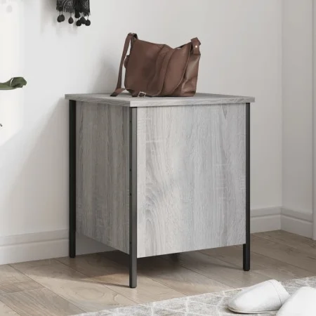 Sonoma gray engineered wood storage bench 40x42.5x50cm by , Benches for halls and storage - Ref: Foro24-839011, Price: 41,52 ...