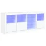 Aparador con luces LED blanco 164x37x67 cm de , Aparadores - Ref: Foro24-3209051, Precio: 224,10 €, Descuento: %