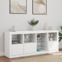 Aparador con luces LED blanco 164x37x67 cm de , Aparadores - Ref: Foro24-3209051, Precio: 229,82 €, Descuento: %