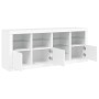 Aparador con luces LED blanco 164x37x67 cm de , Aparadores - Ref: Foro24-3209051, Precio: 229,82 €, Descuento: %