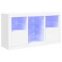 Aparador con luces LED blanco 123x37x67 cm de , Aparadores - Ref: Foro24-3209079, Precio: 175,75 €, Descuento: %
