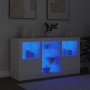 Aparador con luces LED blanco 123x37x67 cm de , Aparadores - Ref: Foro24-3209079, Precio: 179,95 €, Descuento: %