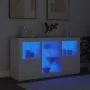 Aparador con luces LED blanco 123x37x67 cm de , Aparadores - Ref: Foro24-3209079, Precio: 175,75 €, Descuento: %