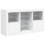 Aparador con luces LED blanco 123x37x67 cm de , Aparadores - Ref: Foro24-3209079, Precio: 179,95 €, Descuento: %