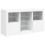Aparador con luces LED blanco 123x37x67 cm de , Aparadores - Ref: Foro24-3209079, Precio: 175,75 €, Descuento: %
