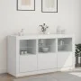Aparador con luces LED blanco 123x37x67 cm de , Aparadores - Ref: Foro24-3209058, Precio: 172,36 €, Descuento: %