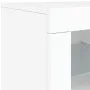 Aparador con luces LED blanco 123x37x67 cm de , Aparadores - Ref: Foro24-3209058, Precio: 172,36 €, Descuento: %